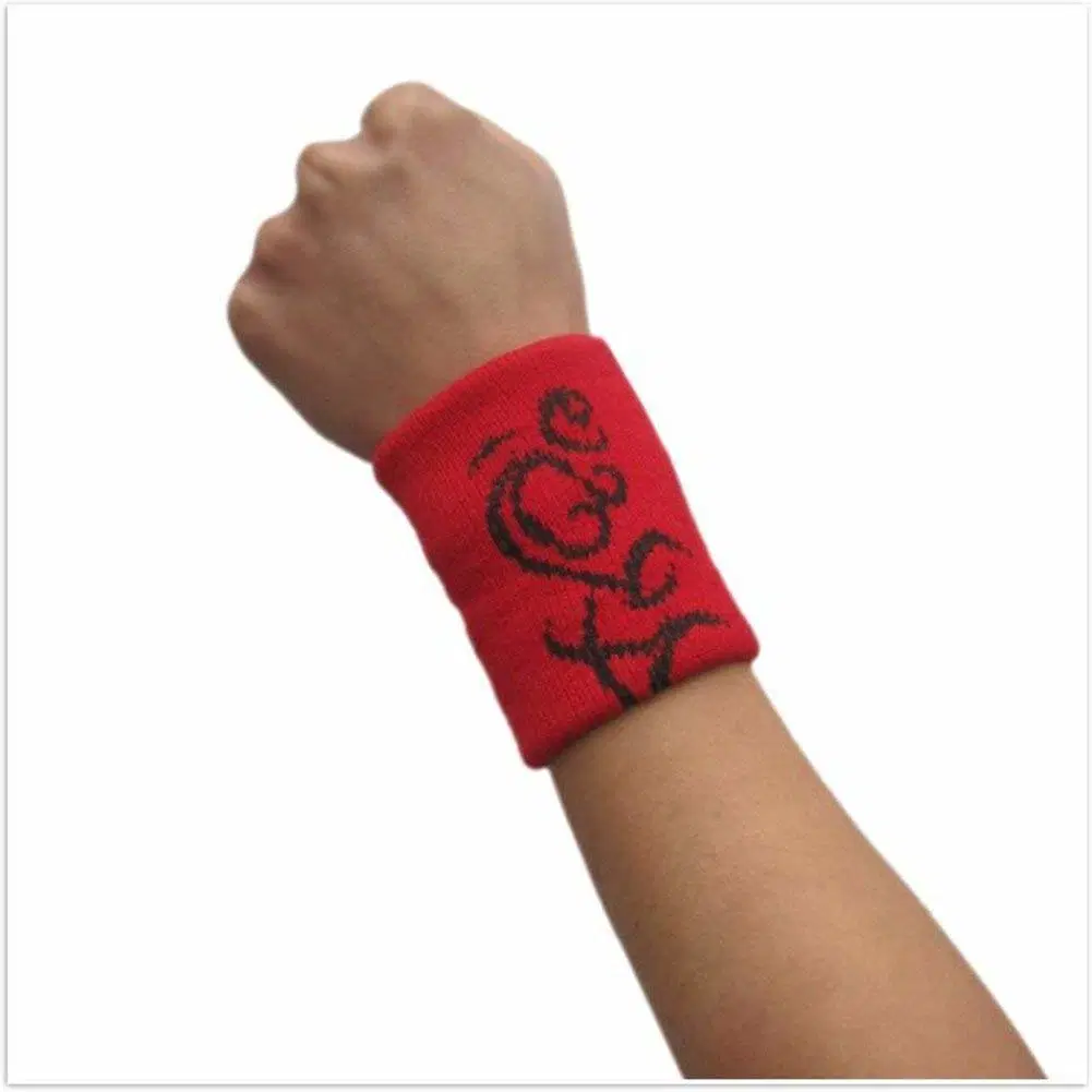 Multifunctional Embroidered Outdoor Sports Basketball Adjustable Protection Wrist Sweatband Wrist Support