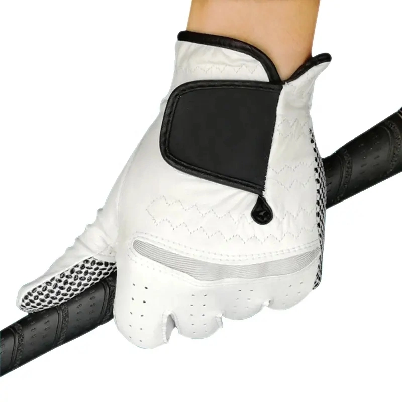 Factory Wholesale Golf Gloves Sheepskin Glove Anti-Slip Cabretta Golf Glove for Men