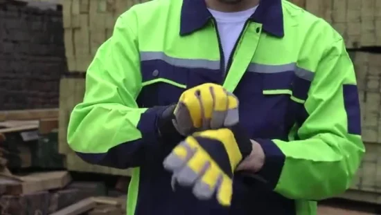 CE Type d'hiver chaud acrylique brossé sable Latex enduit sécurité travail gants de travail de protection